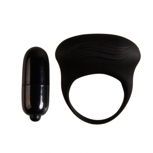 Черное вибрирующее эрекционное кольцо - Baile - в Москве купить с доставкой