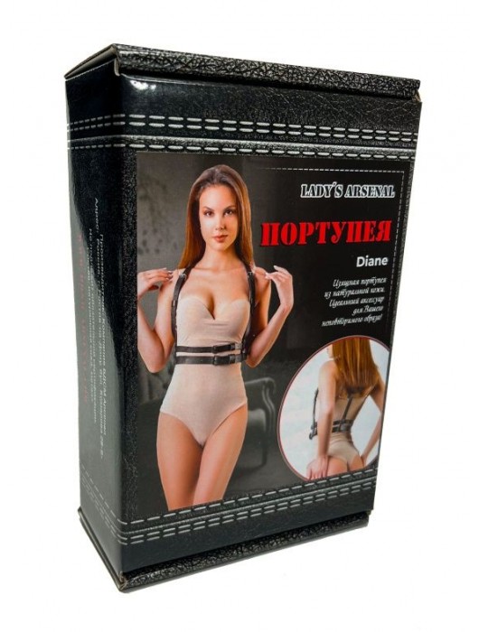 Изящная портупея из натуральной кожи Diane - БДСМ Арсенал - купить с доставкой в Москве