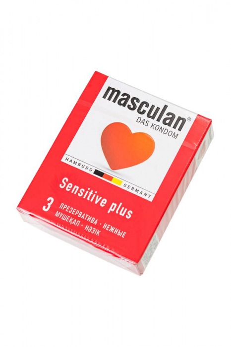 Презервативы Masculan Sensitive plus - 3 шт. - Masculan - купить с доставкой в Москве