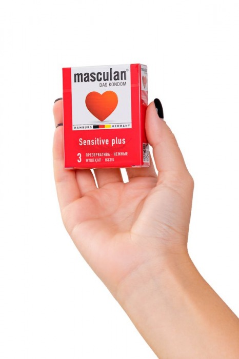 Презервативы Masculan Sensitive plus - 3 шт. - Masculan - купить с доставкой в Москве