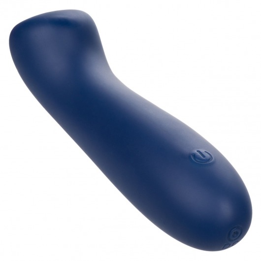 Синий вибромассажер Cashmere Satin G - 15,25 см. - California Exotic Novelties