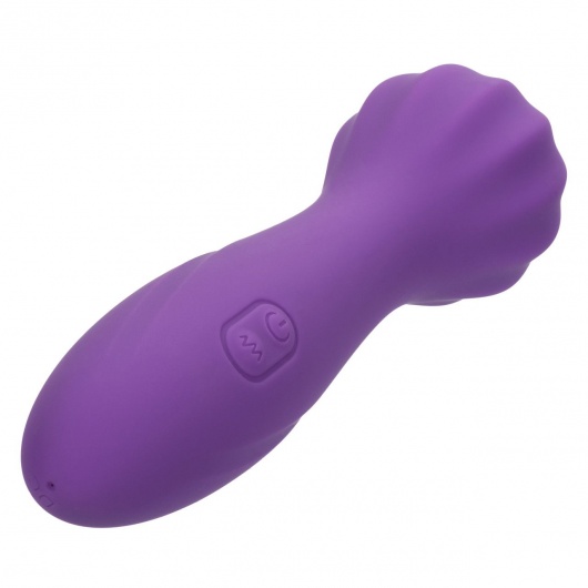 Фиолетовый вибромассажер Stella Liquid Silicone “O” Wand - 17,75 см. - California Exotic Novelties