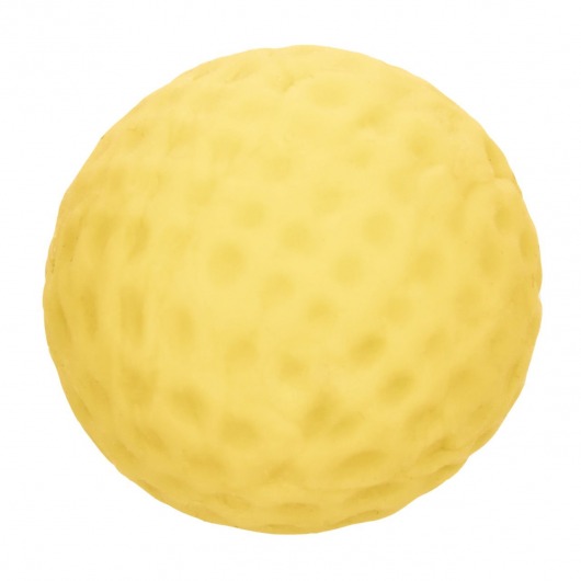 Двусторонний мастурбатор с желтым стимулирующим шариком Reversible Squishy Ball Stroker - California Exotic Novelties - в Москве купить с доставкой