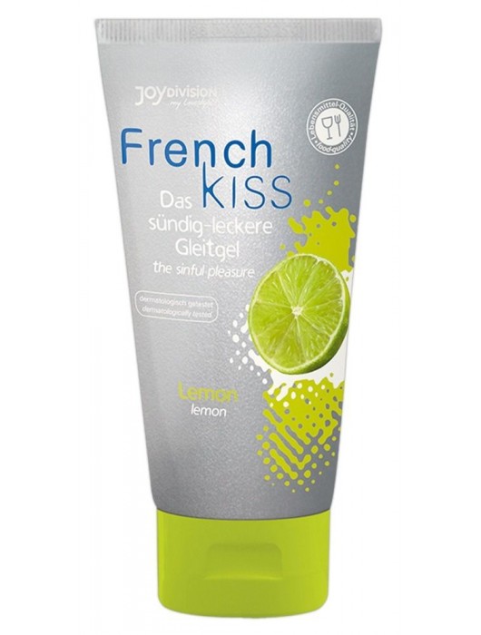 Съедобный лубрикант Frenchkiss с ароматом лимона - 75 мл. - Joy Division - купить с доставкой в Москве
