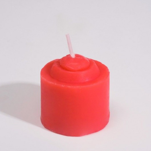 Красная свеча для БДСМ «Роза» из низкотемпературного воска - Сима-Ленд - купить с доставкой в Москве