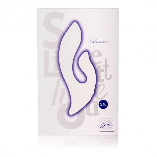Двойной фиолетовый вибромассажер Silhouette S16 - California Exotic Novelties