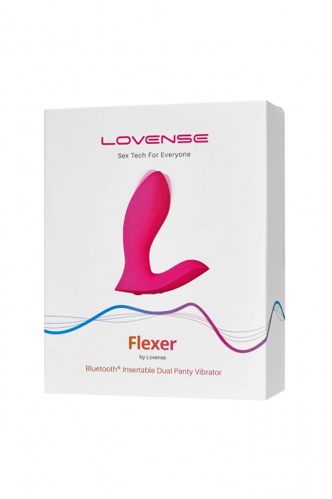 Розовый вибратор в трусики Flexer для стимуляции точки G - Lovense