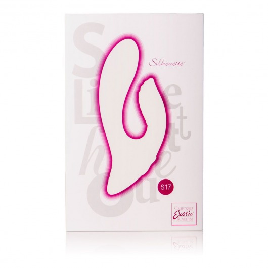 Розовый перезаряжаемый вибратор со стимуляцией клитора Silhouette S17 - California Exotic Novelties