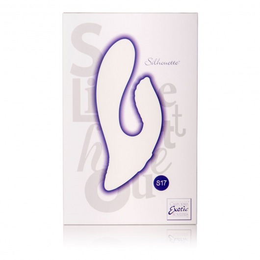 Фиолетовый перезаряжаемый вибратор со стимуляцией клитора Silhouette S17 - California Exotic Novelties