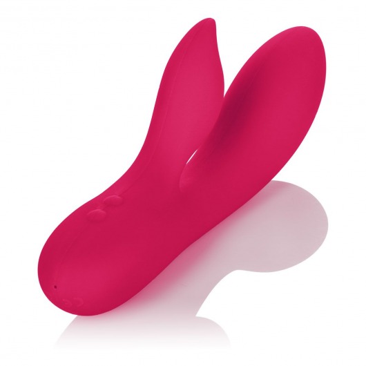 Красный вибромассажер с лепестком для стимуляции клитора Silhouette S19 - California Exotic Novelties