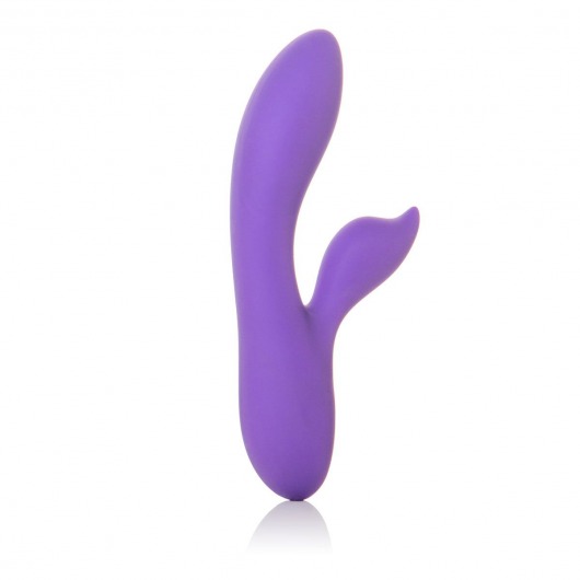 Фиолетовый вибромассажер с лепестком для стимуляции клитора Silhouette S19 - California Exotic Novelties