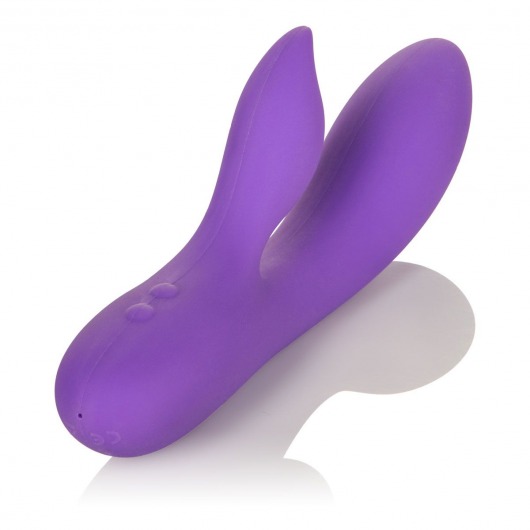 Фиолетовый вибромассажер с лепестком для стимуляции клитора Silhouette S19 - California Exotic Novelties