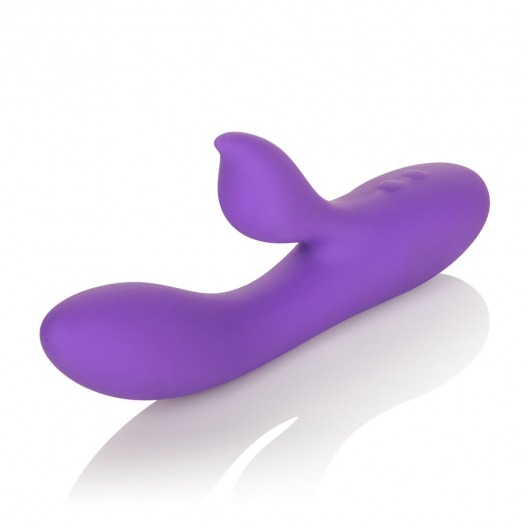 Фиолетовый вибромассажер с лепестком для стимуляции клитора Silhouette S19 - California Exotic Novelties