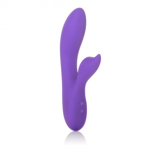 Фиолетовый вибромассажер с лепестком для стимуляции клитора Silhouette S19 - California Exotic Novelties