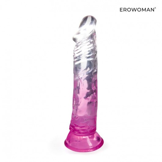 Розовый гибкий фаллоимитатор - 20,5 см. - Erowoman-Eroman