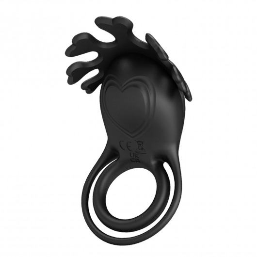 Черное эрекционное кольцо с вибрацией Ruben - Baile - в Москве купить с доставкой