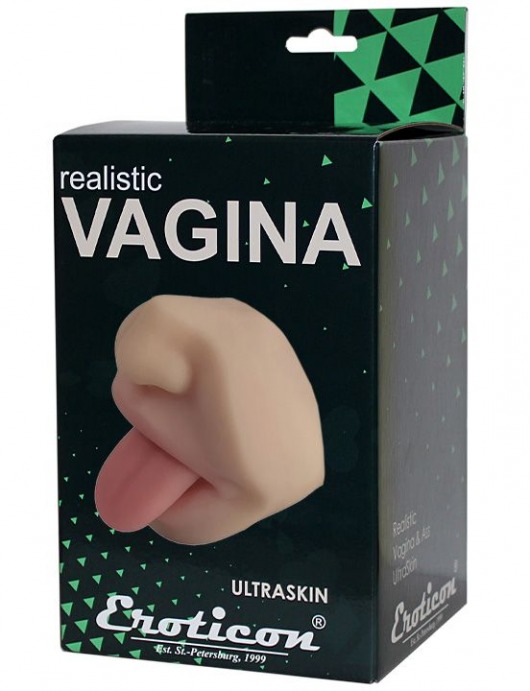 Телесный двусторонний мастурбатор - вагина и рот - Eroticon - в Москве купить с доставкой