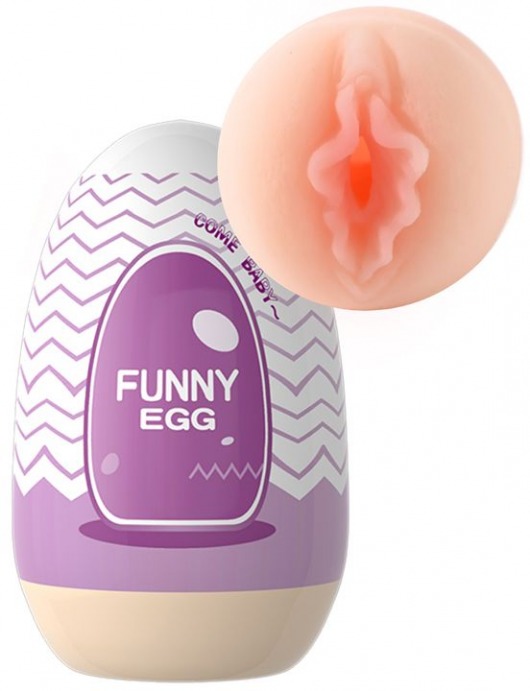 Мастурбатор-вагина Funny Egg в форме яйца - Eroticon - в Москве купить с доставкой