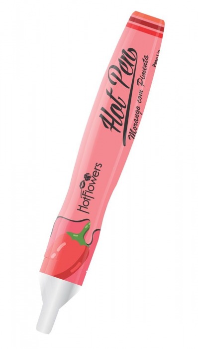 Ручка для рисования на теле Hot Pen со вкусом клубники и острого перца - HotFlowers - купить с доставкой в Москве