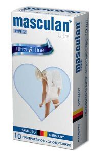 Ультратонкие презервативы Masculan Ultra Fine с обильной смазкой - 10 шт. - Masculan - купить с доставкой в Москве
