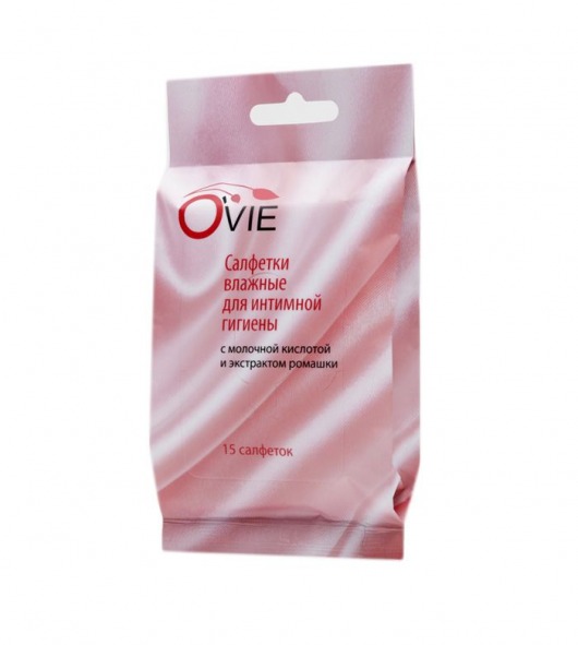 Влажные салфетки с молочной кислотой Ovie для интимной гигиены - 15 шт. - O`VIE - купить с доставкой в Москве
