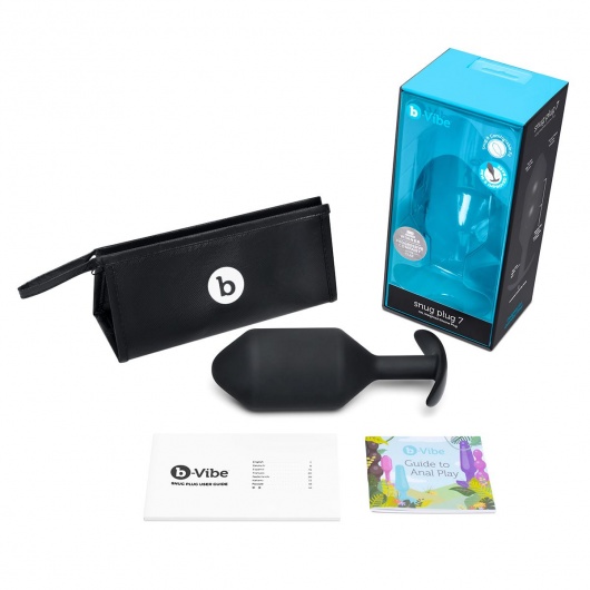 Черная пробка для ношения Snug Plug 7 - 18 см. - b-Vibe