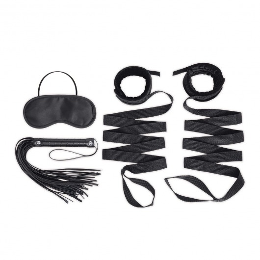 Эротический набор 4PC Bondage Bed Strap   Flogger Kit - Lux Fetish - купить с доставкой в Москве