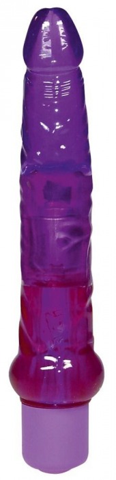 Фиолетовый гелевый анальный вибратор - 17 см. - Orion
