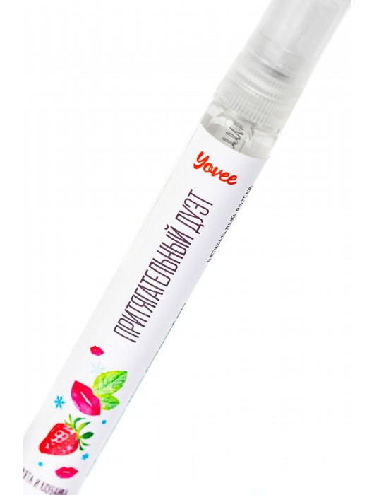 Охлаждающе-возбуждающий оральный спрей «Притягательный дуэт» со вкусом мяты и клубнки - 10 мл. - ToyFa - купить с доставкой в Москве