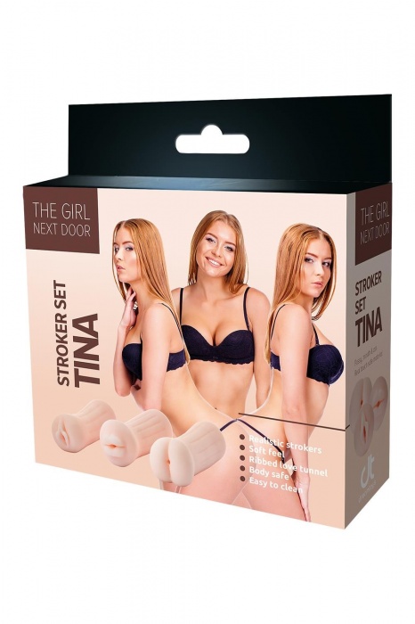 Набор из 3 мастурбаторов The Girl Next Door Tina - Dream Toys - в Москве купить с доставкой