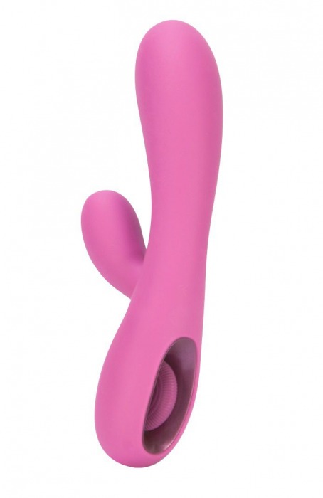 Розовый вибромассажер Tease 6x Rabbit Style со стимуляцией клитора - 17,8 см. - Topco Sales