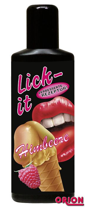 Съедобная смазка Lick It со вкусом малины - 100 мл. - Orion - купить с доставкой в Москве