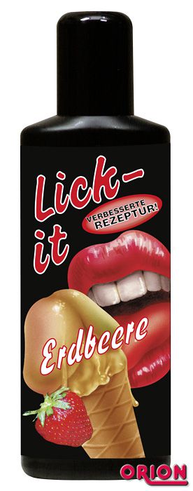 Съедобная смазка Lick It со вкусом земляники - 50 мл. - Orion - купить с доставкой в Москве