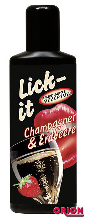 Смазка со вкусом клубники с шампанским Lick It - 50 мл. - Orion - купить с доставкой в Москве