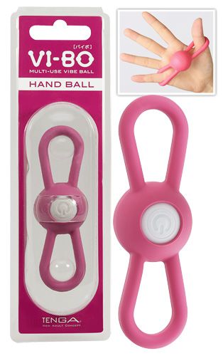 Розовый вибростимулятор VI-BO HAND BALL - Tenga