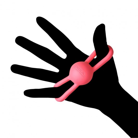 Розовый вибростимулятор VI-BO HAND BALL - Tenga