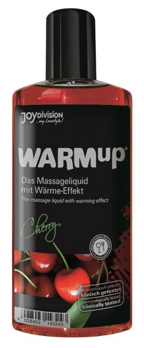 Разогревающее масло WARMup Cherry - 150 мл. - Joy Division - купить с доставкой в Москве