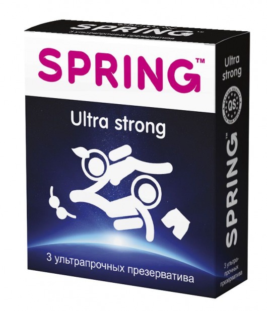 Ультрапрочные презервативы SPRING ULTRA STRONG - 3 шт. - SPRING - купить с доставкой в Москве