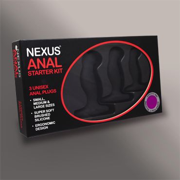 Набор из 3 массажеров простаты чёрного цвета NEXUS ANAL STARTER KIT - Nexus Range - в Москве купить с доставкой