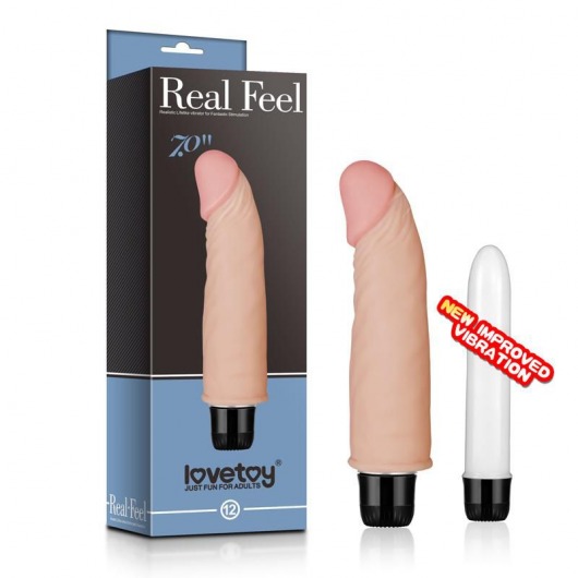Водонепроницаемый вибратор-реалистик Real Feel - 18 см. - Lovetoy