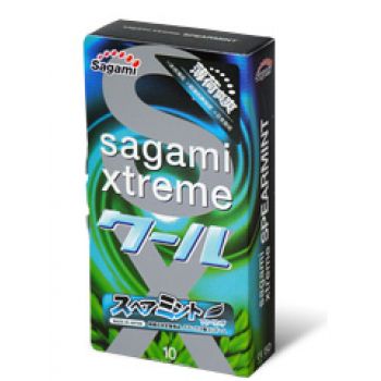 Презервативы Sagami Xtreme Mint с ароматом мяты - 10 шт. - Sagami - купить с доставкой в Москве