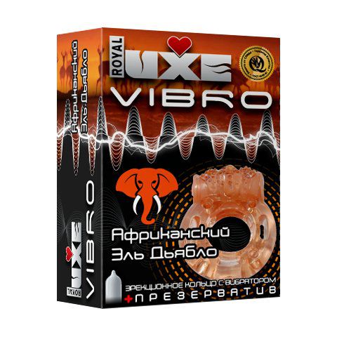 Эрекционное виброкольцо Luxe VIBRO  Африканский Эль Дьябло - Luxe - в Москве купить с доставкой