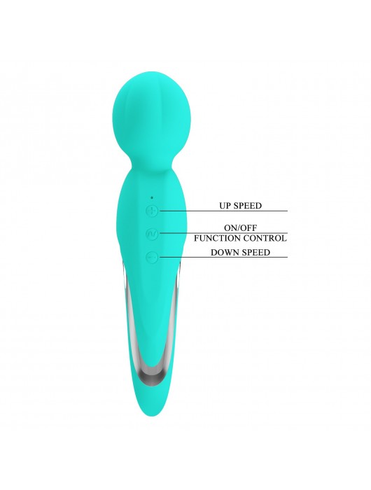 Бирюзовый жезловый вибратор Walter - Baile