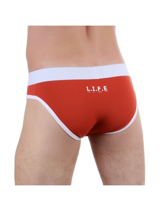 Оранжевые мужские трусы-слипы L.I.F.E. - Boefje купить с доставкой