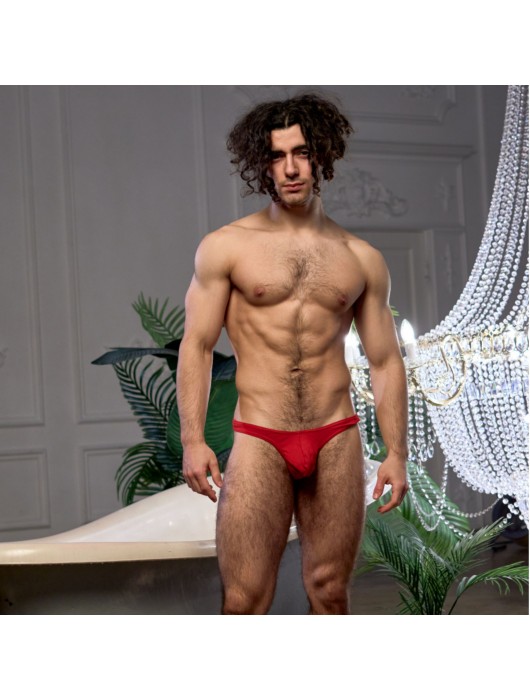 Красные мужские хлопковые трусы-бразилиана - DonDon купить с доставкой