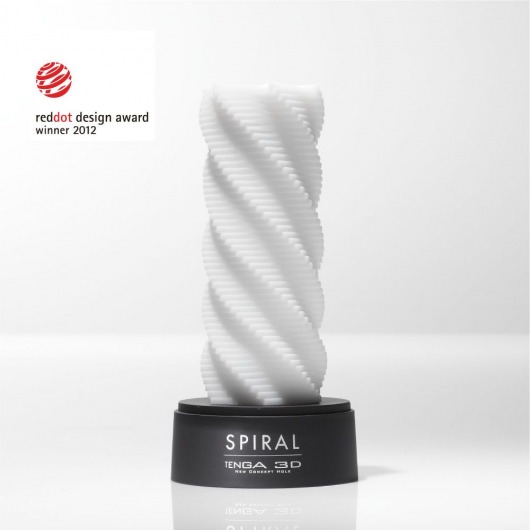 Белый 3D мастурбатор SPIRAL - Tenga - в Москве купить с доставкой