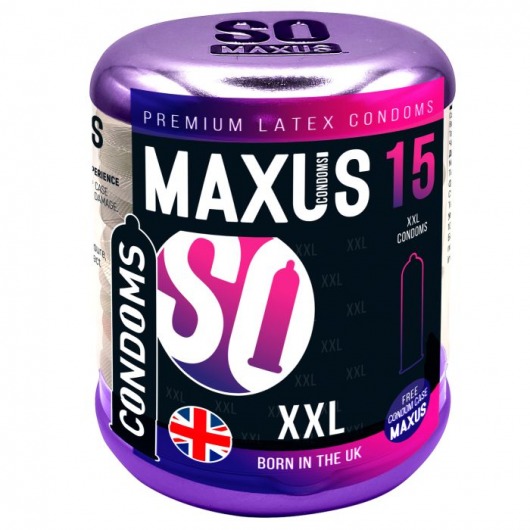 Презервативы Maxus XXL увеличенного размера - 15 шт. - Maxus - купить с доставкой в Москве