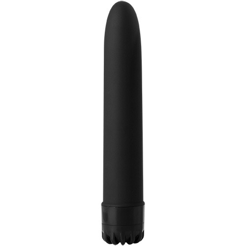 Чёрный классический вибратор CLASSIC VIBE BLACK LARGE - 20 см. - Toyz4lovers