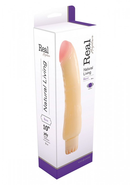 Реалистичный вибратор REALISTIC VIBRATOR REAL RAPTURE BURST JELLY - 25 см. - Toyz4lovers