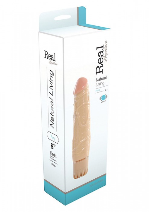 Телесный вибратор REALISTIC VIBRATOR REAL RAPTURE FURY - 19,5 см. - Toyz4lovers